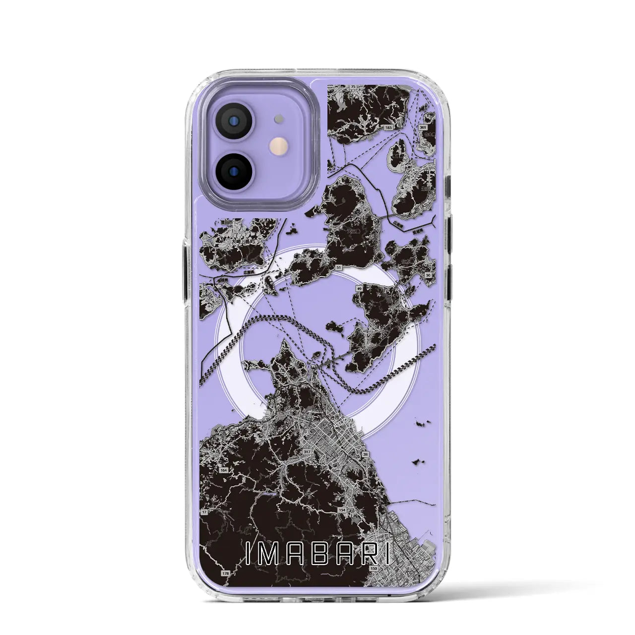 【今治3(愛媛県)】地図柄iPhoneケース(MagSafeタイプ)