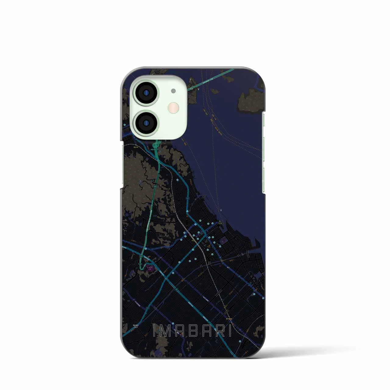 【今治(愛媛県)】地図柄iPhoneケース(バックカバータイプ)