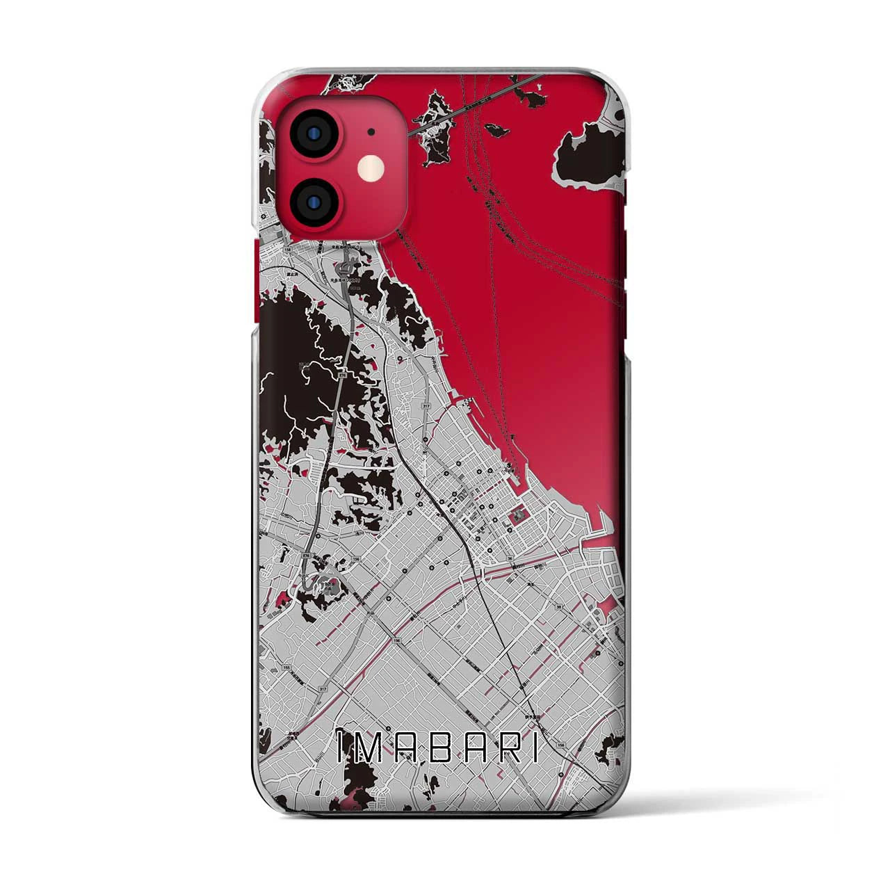 【今治(愛媛県)】地図柄iPhoneケース(クリアタイプ)