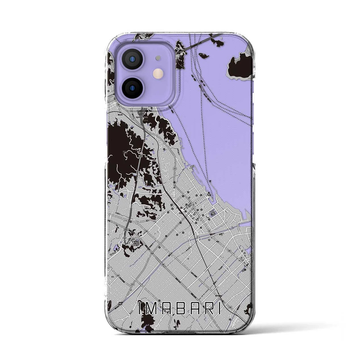 【今治(愛媛県)】地図柄iPhoneケース(クリアタイプ)