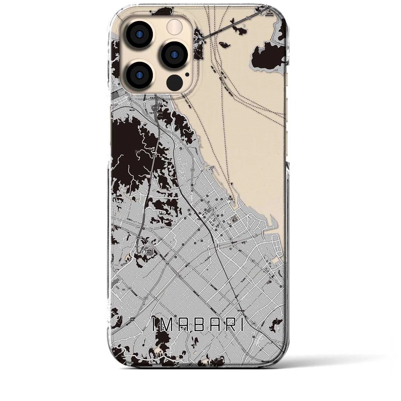 【今治(愛媛県)】地図柄iPhoneケース(クリアタイプ)