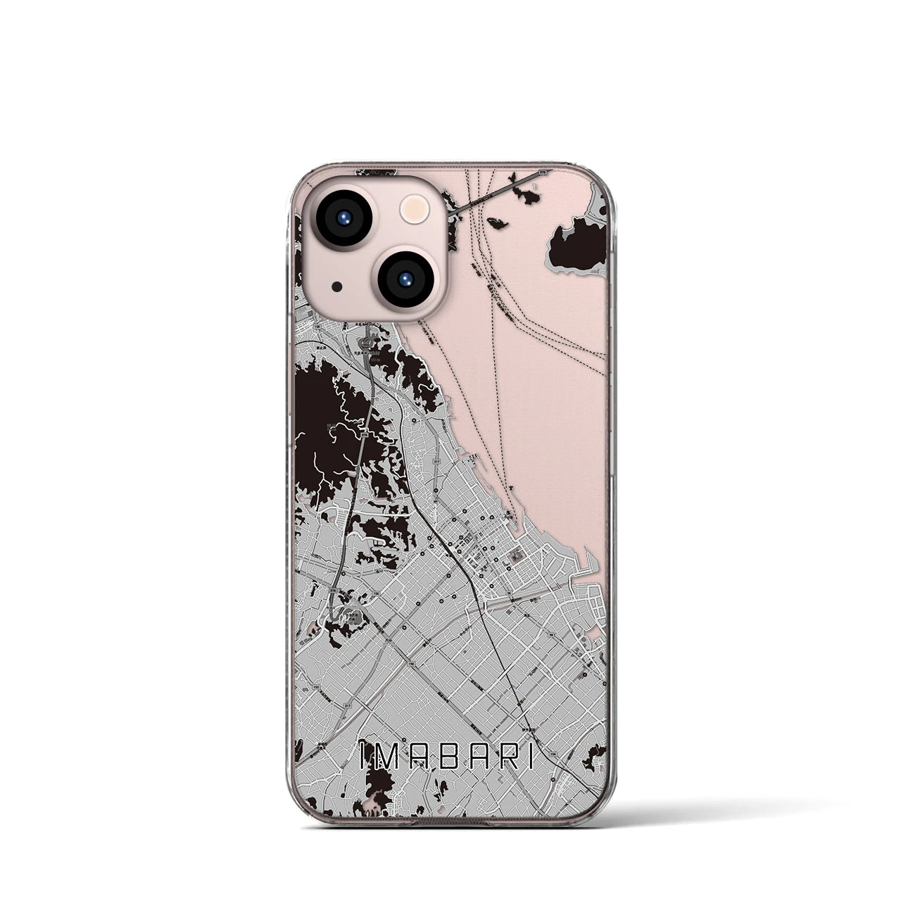 【今治(愛媛県)】地図柄iPhoneケース(クリアタイプ)