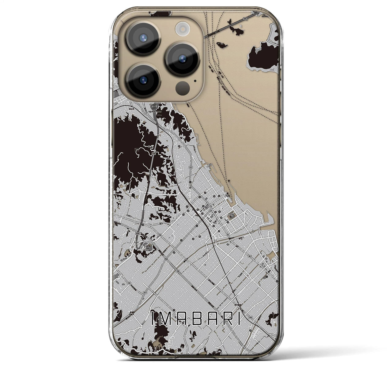 【今治(愛媛県)】地図柄iPhoneケース(クリアタイプ)