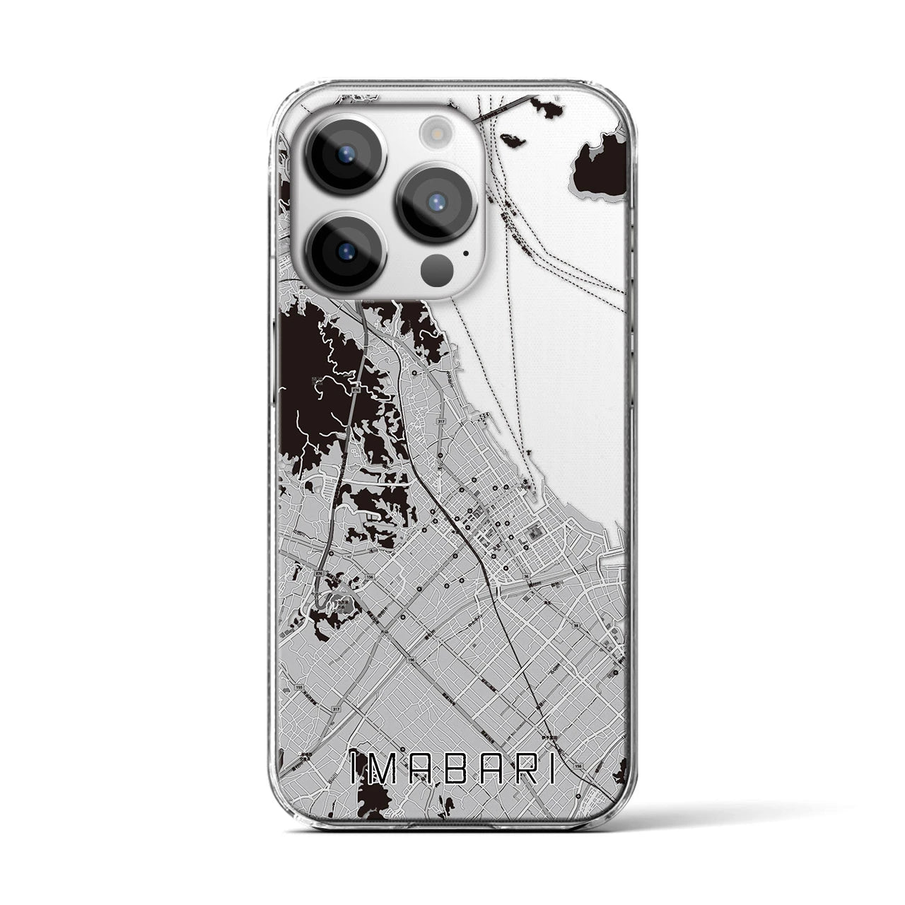 【今治(愛媛県)】地図柄iPhoneケース(クリアタイプ)