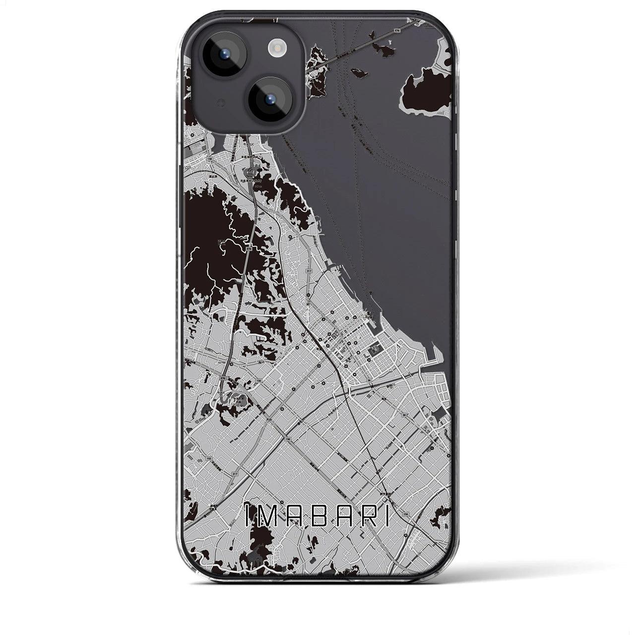 【今治(愛媛県)】地図柄iPhoneケース(クリアタイプ)