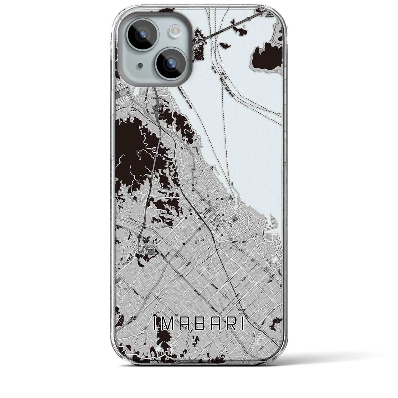 【今治(愛媛県)】地図柄iPhoneケース(クリアタイプ)