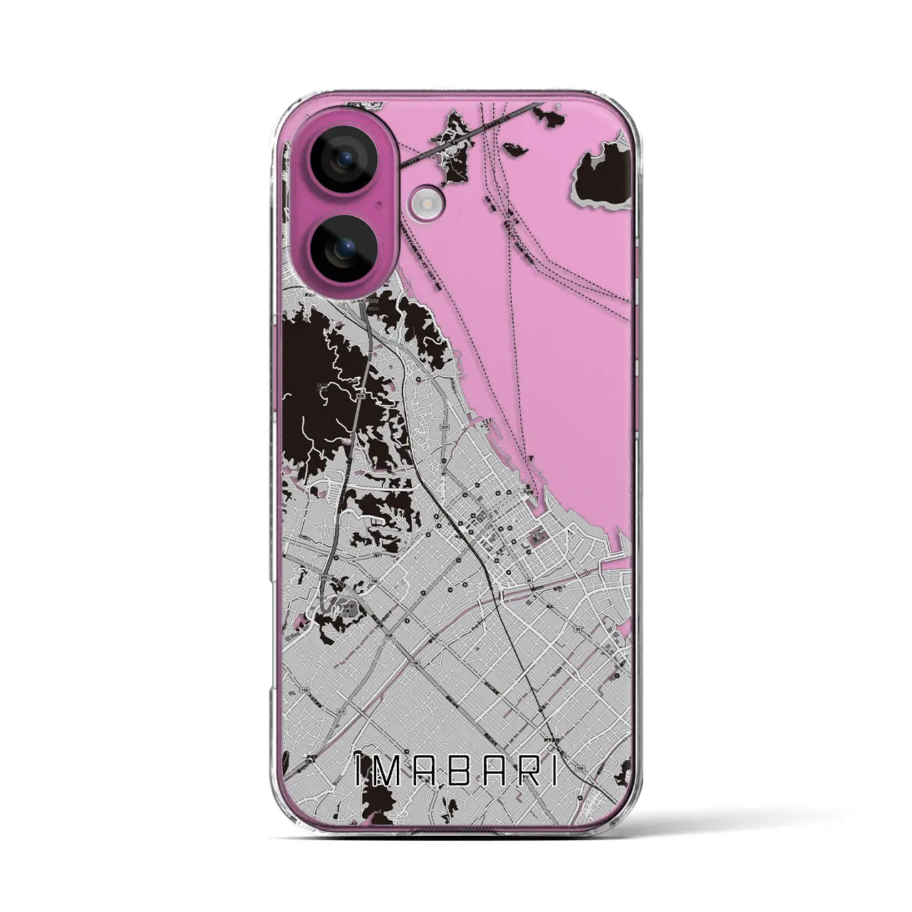 【今治(愛媛県)】地図柄iPhoneケース(クリアタイプ)