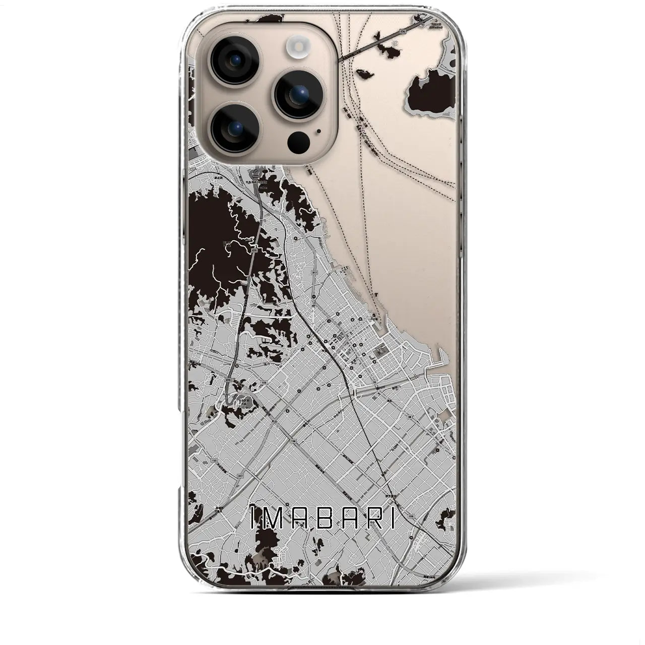 【今治(愛媛県)】地図柄iPhoneケース(クリアタイプ)