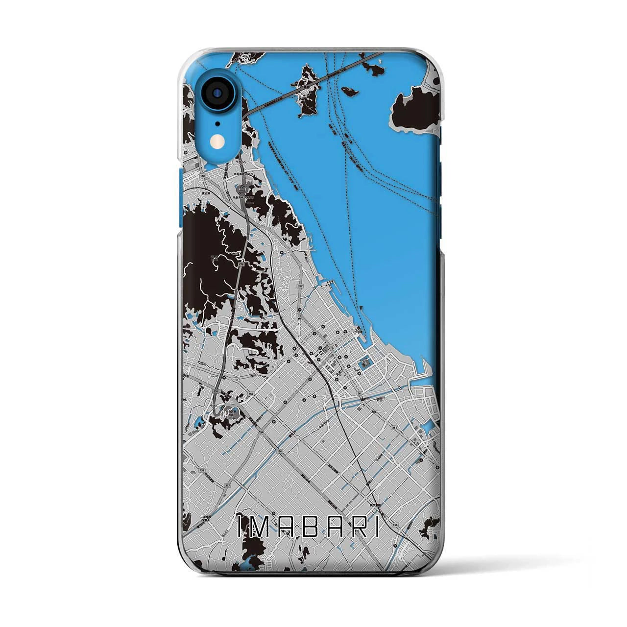 【今治(愛媛県)】地図柄iPhoneケース(クリアタイプ)