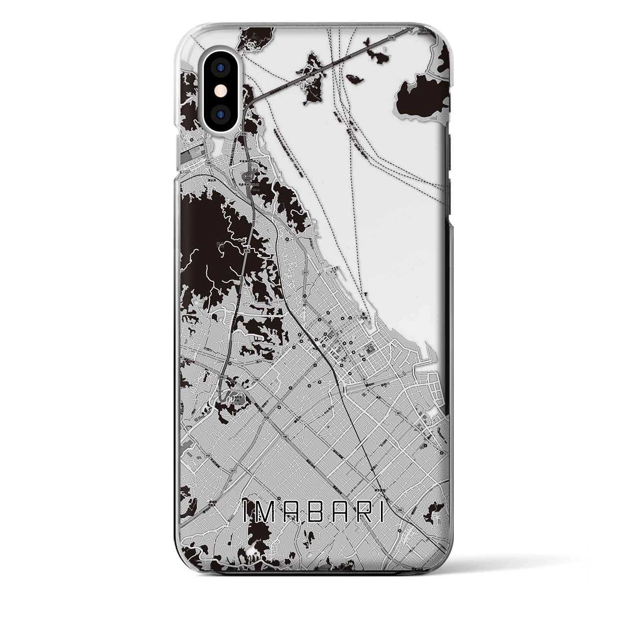 【今治(愛媛県)】地図柄iPhoneケース(クリアタイプ)