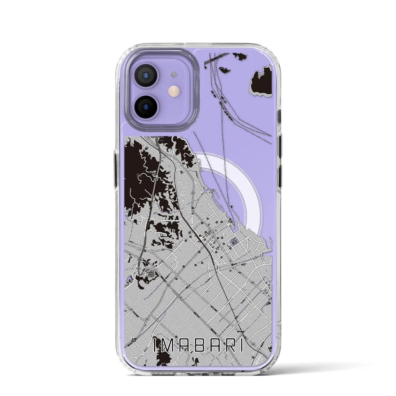 【今治(愛媛県)】地図柄iPhoneケース(MagSafeタイプ)