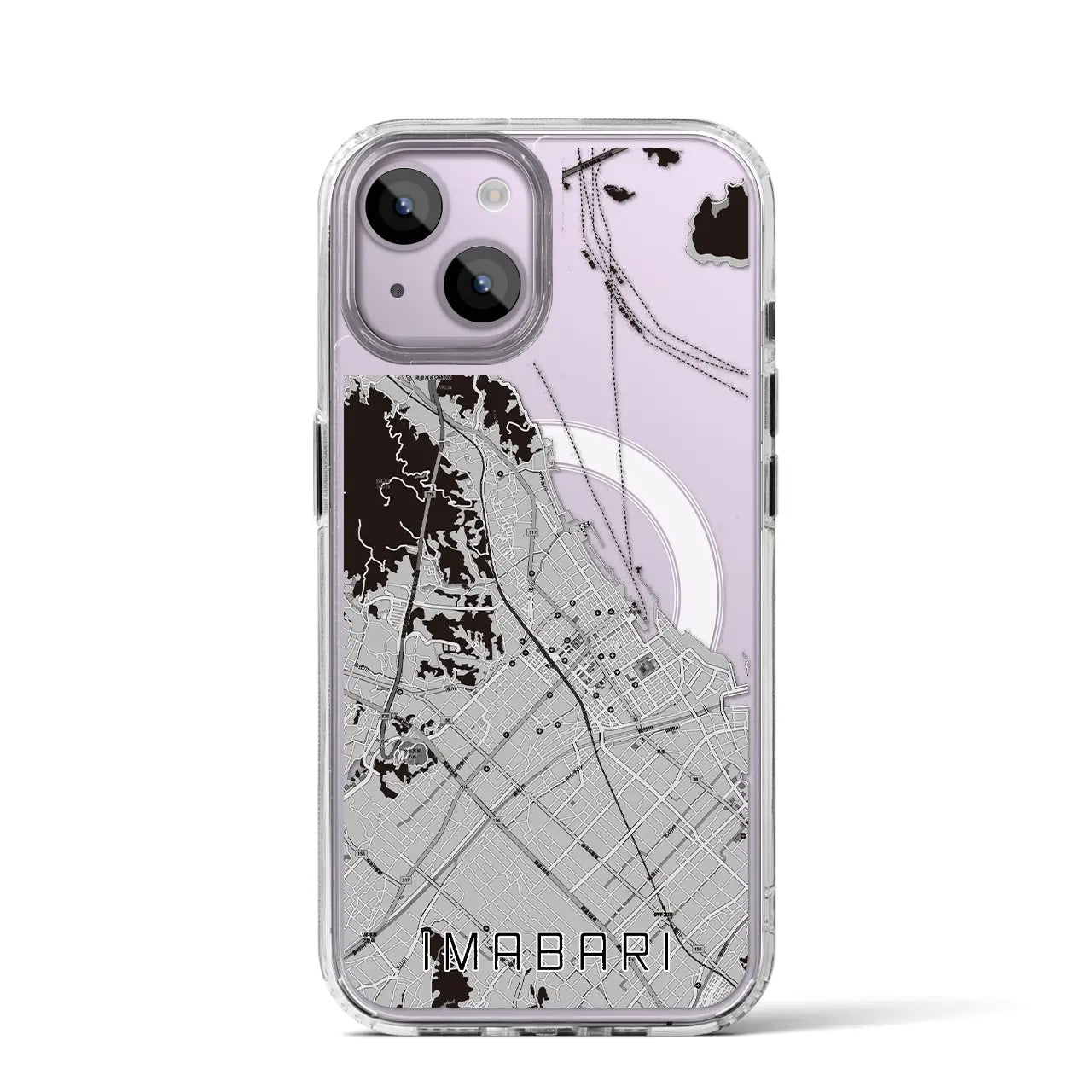 【今治(愛媛県)】地図柄iPhoneケース(MagSafeタイプ)