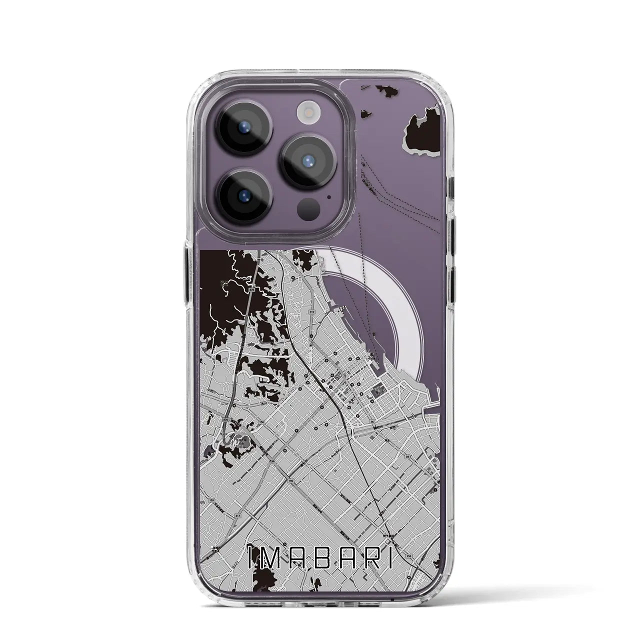 【今治(愛媛県)】地図柄iPhoneケース(MagSafeタイプ)