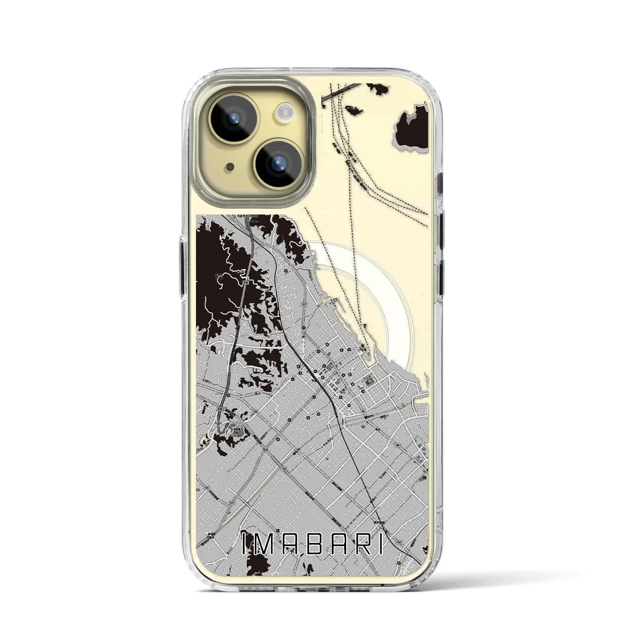 【今治(愛媛県)】地図柄iPhoneケース(MagSafeタイプ)