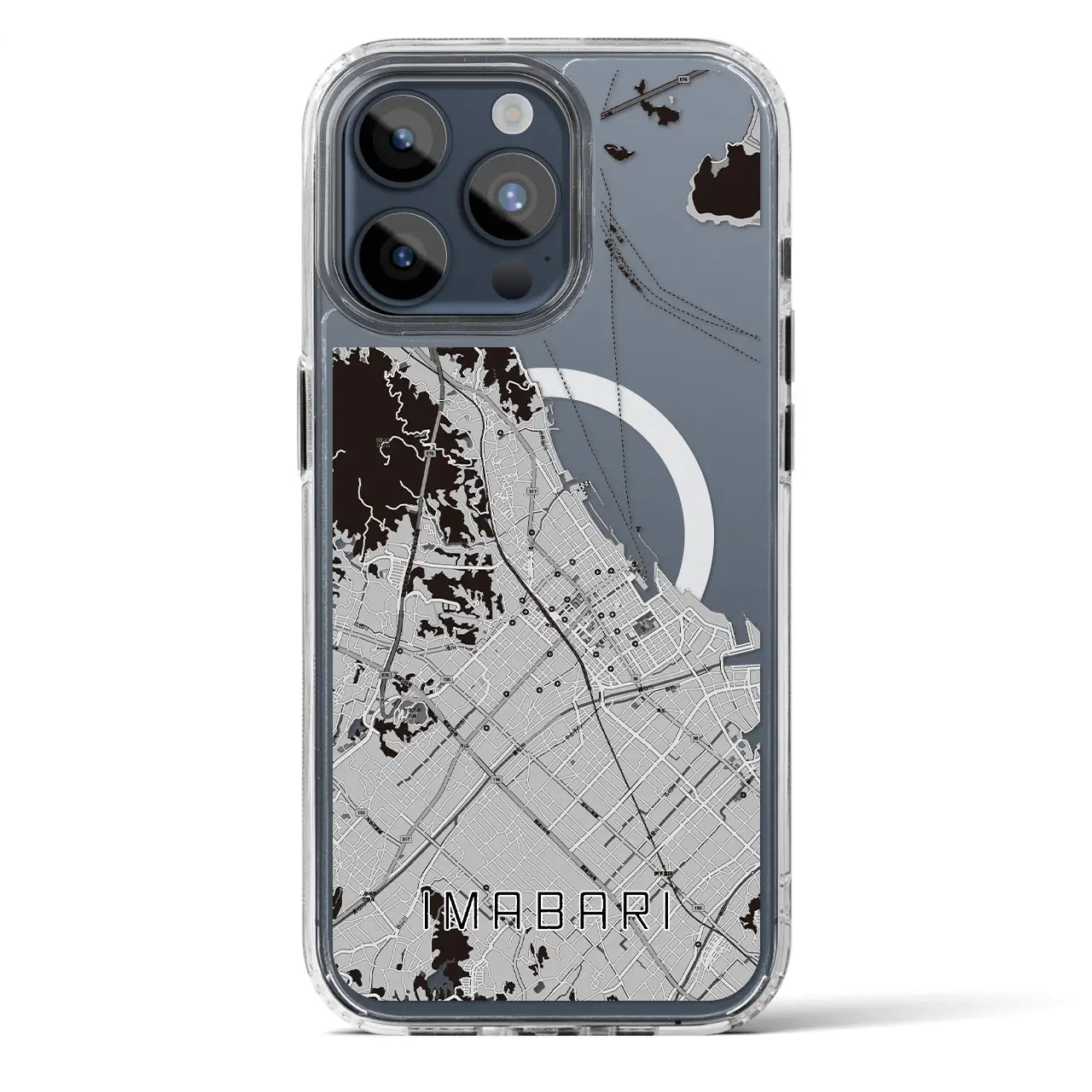 【今治(愛媛県)】地図柄iPhoneケース(MagSafeタイプ)