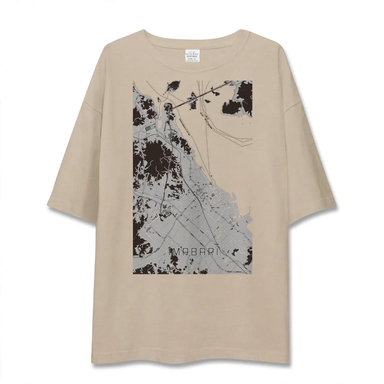 【今治(愛媛県)】地図柄ビッグシルエットTシャツ