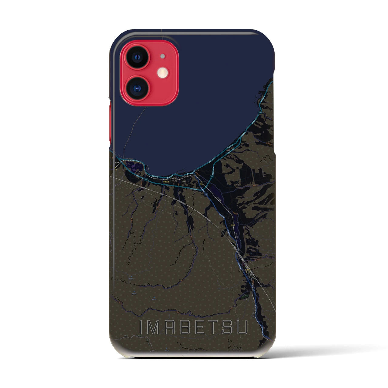 【今別(青森県)】地図柄iPhoneケース(バックカバータイプ)