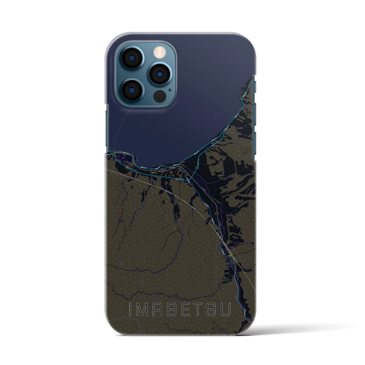 【今別(青森県)】地図柄iPhoneケース(バックカバータイプ)