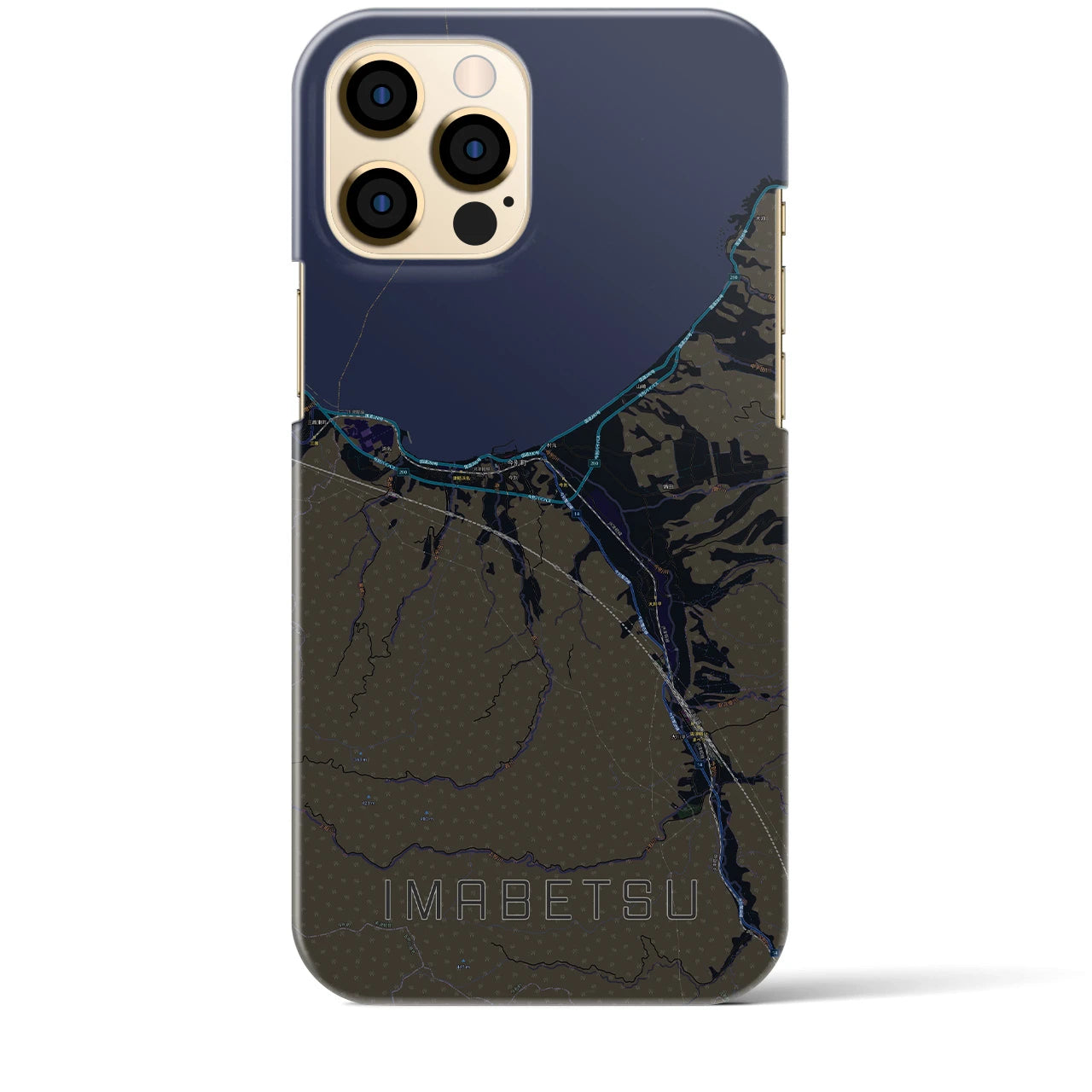 【今別(青森県)】地図柄iPhoneケース(バックカバータイプ)