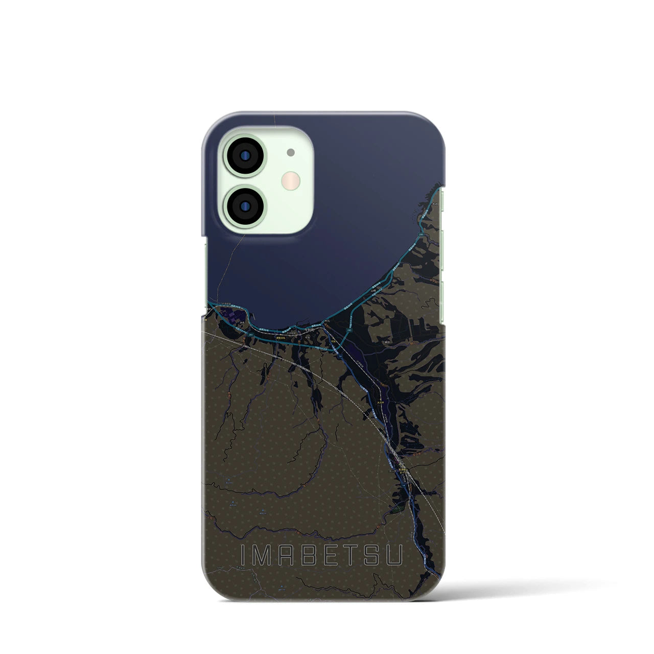 【今別(青森県)】地図柄iPhoneケース(バックカバータイプ)