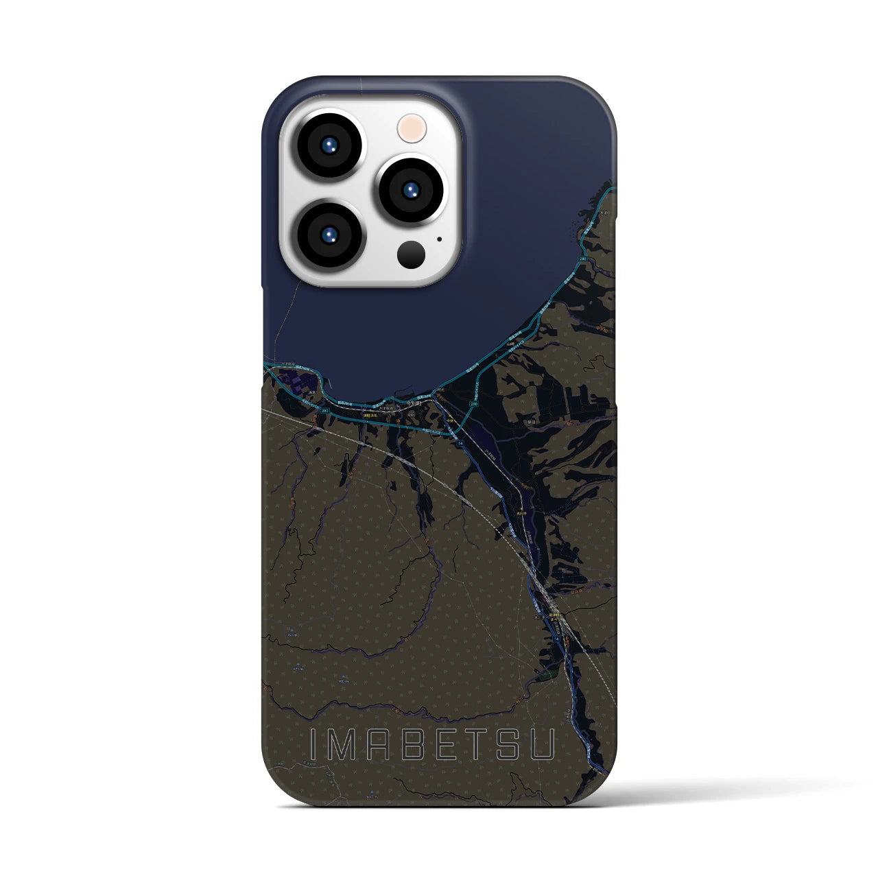【今別(青森県)】地図柄iPhoneケース(バックカバータイプ)