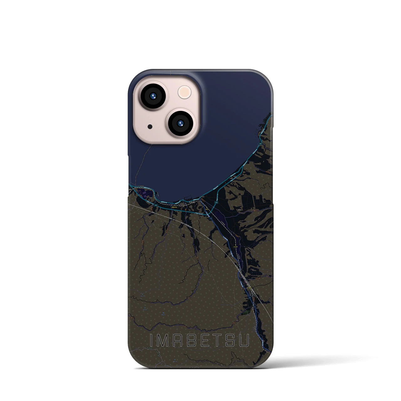 【今別(青森県)】地図柄iPhoneケース(バックカバータイプ)