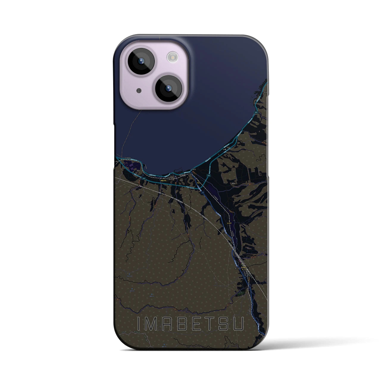 【今別(青森県)】地図柄iPhoneケース(バックカバータイプ)