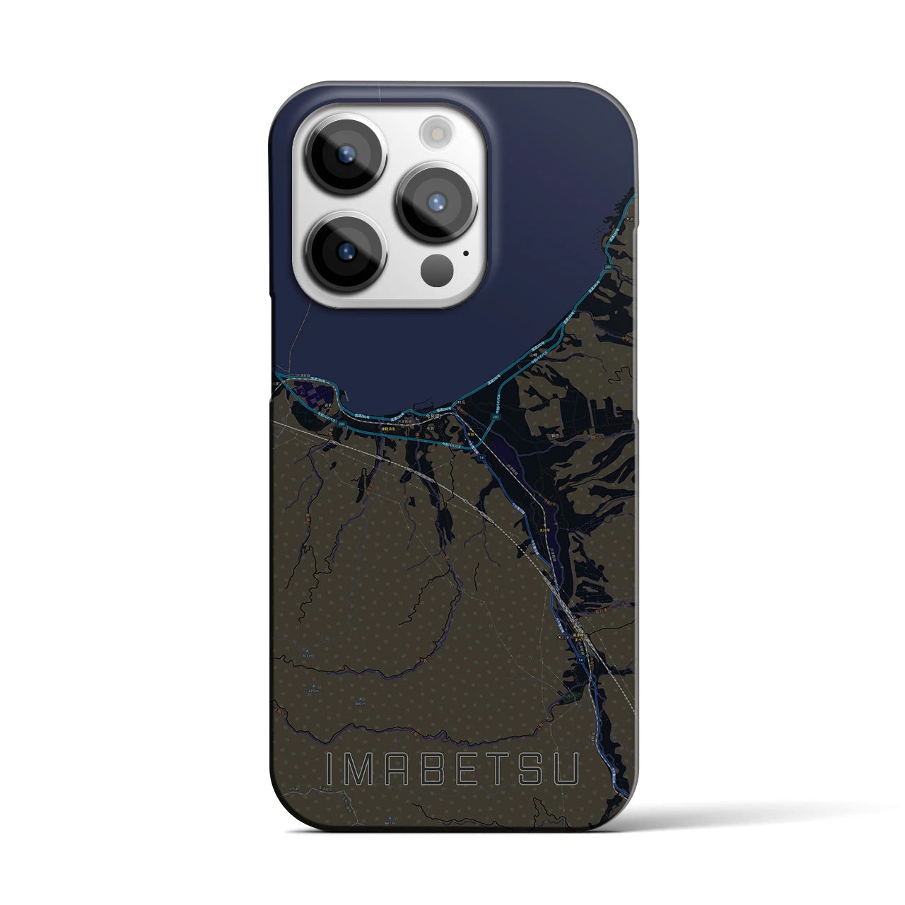 【今別(青森県)】地図柄iPhoneケース(バックカバータイプ)