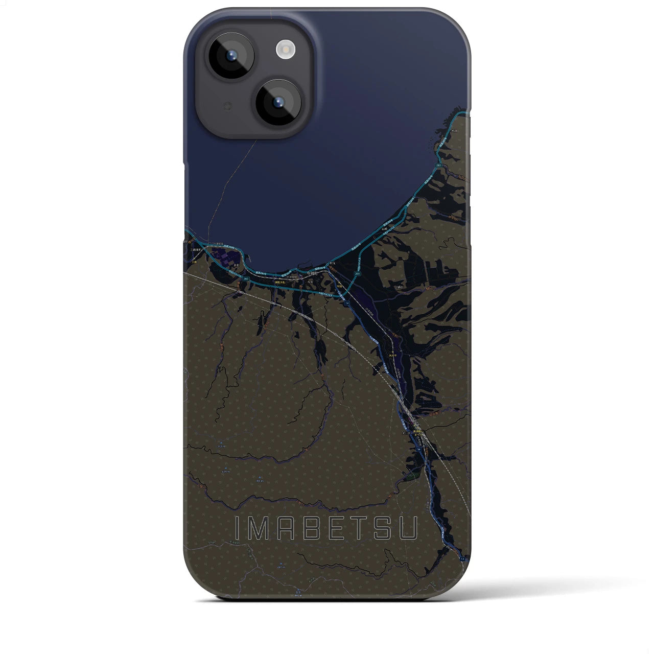 【今別(青森県)】地図柄iPhoneケース(バックカバータイプ)