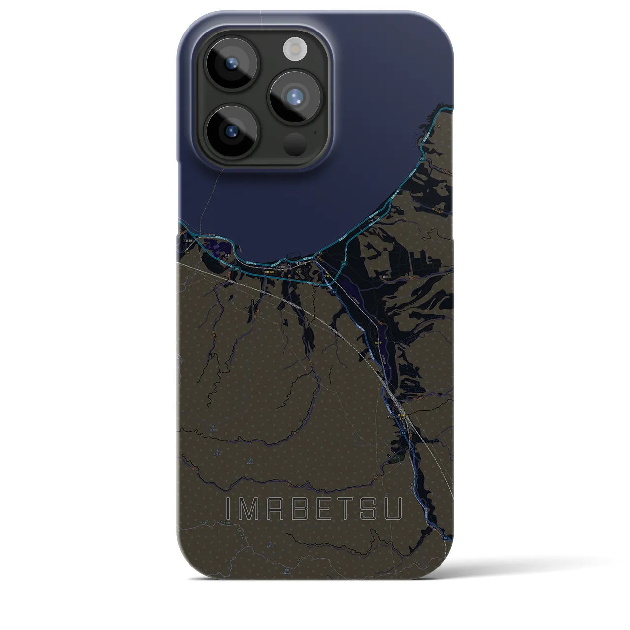 【今別(青森県)】地図柄iPhoneケース(バックカバータイプ)