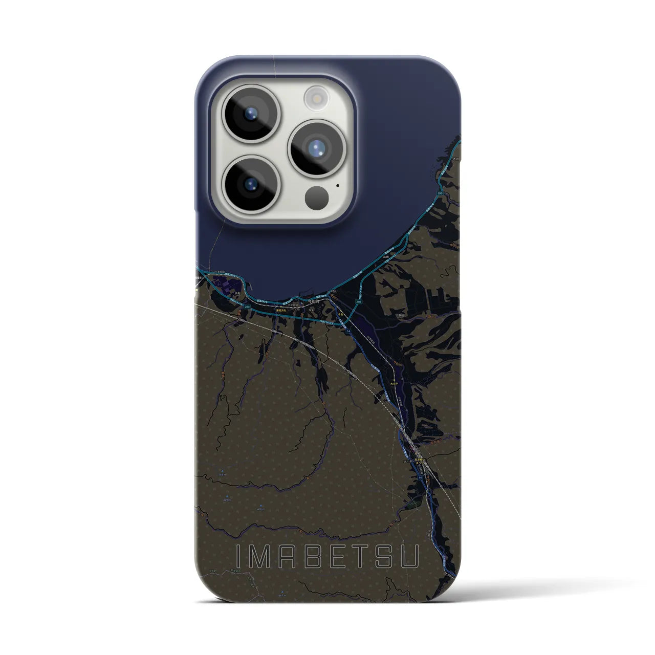 【今別(青森県)】地図柄iPhoneケース(バックカバータイプ)