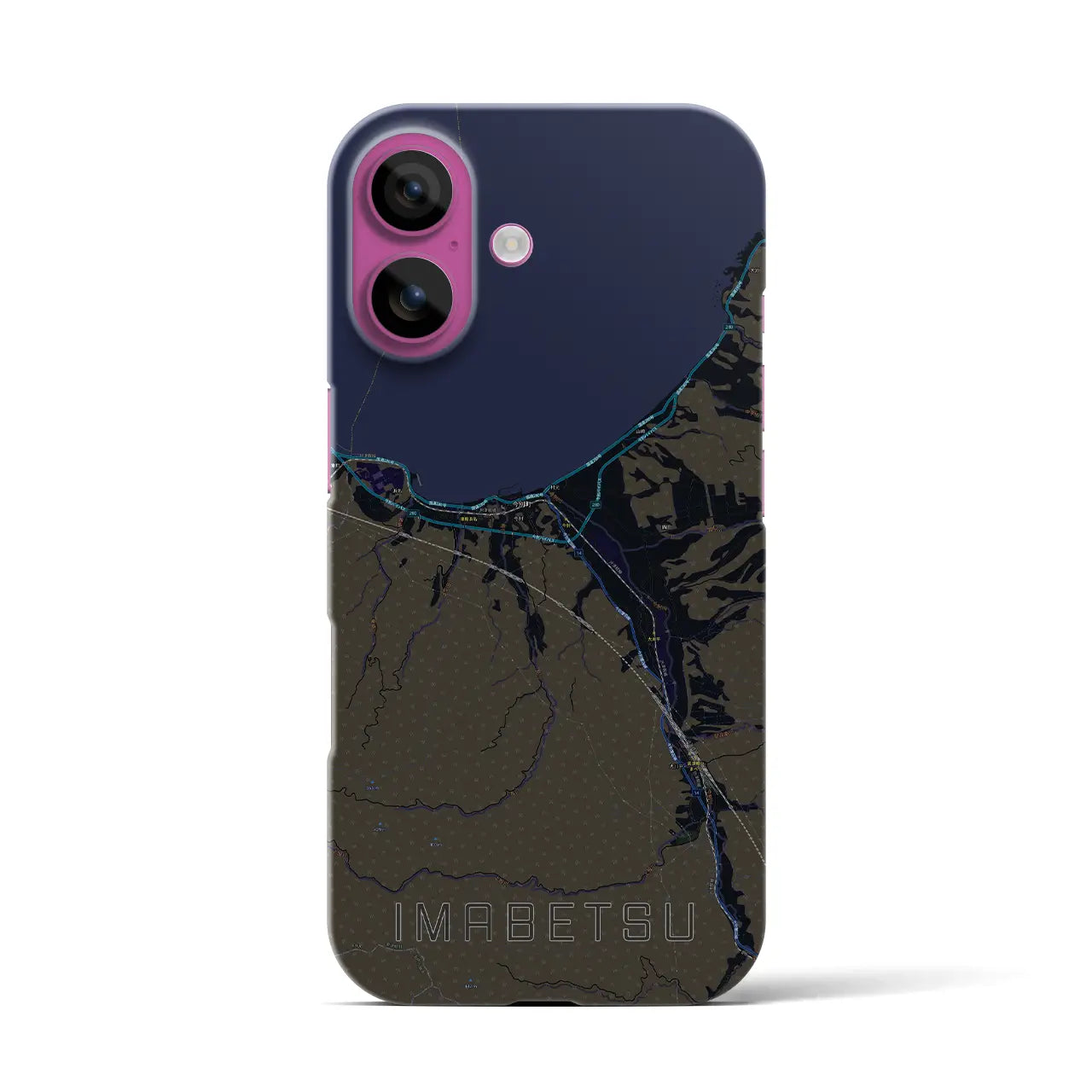 【今別(青森県)】地図柄iPhoneケース(バックカバータイプ)