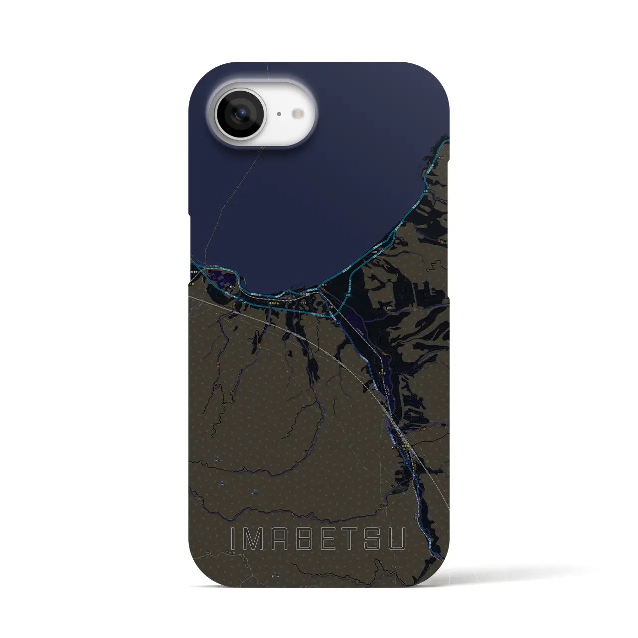 【今別(青森県)】地図柄iPhoneケース(バックカバータイプ)