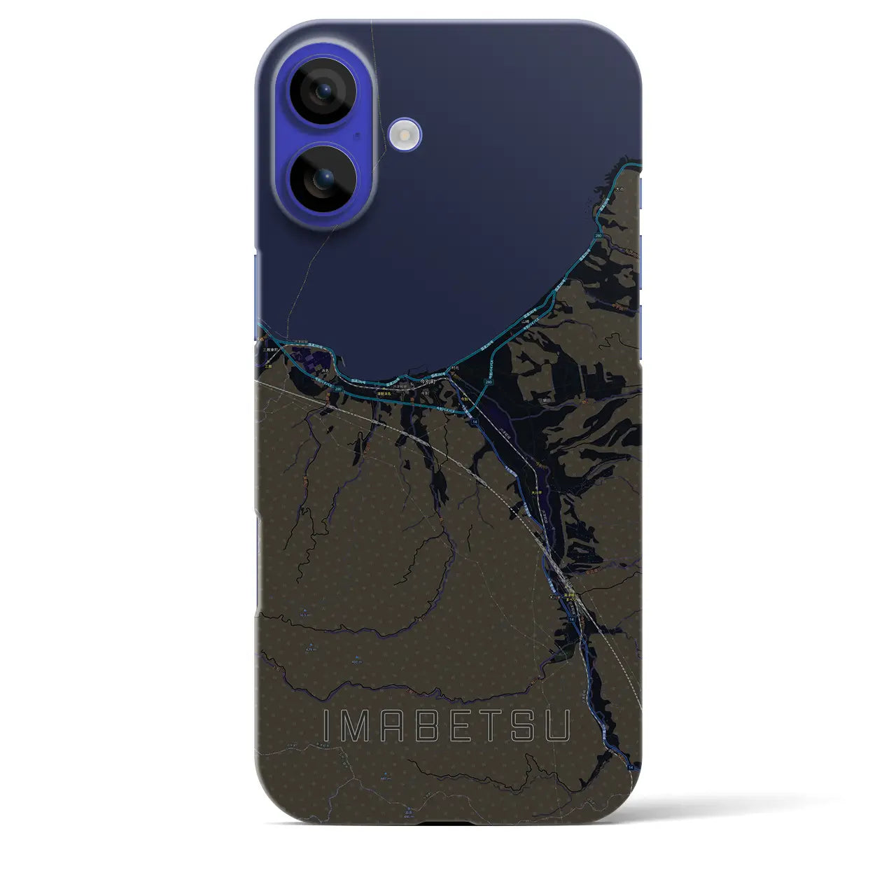 【今別(青森県)】地図柄iPhoneケース(バックカバータイプ)