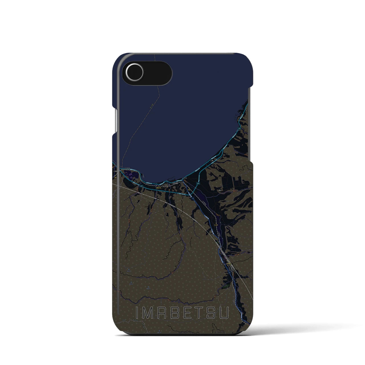 【今別(青森県)】地図柄iPhoneケース(バックカバータイプ)