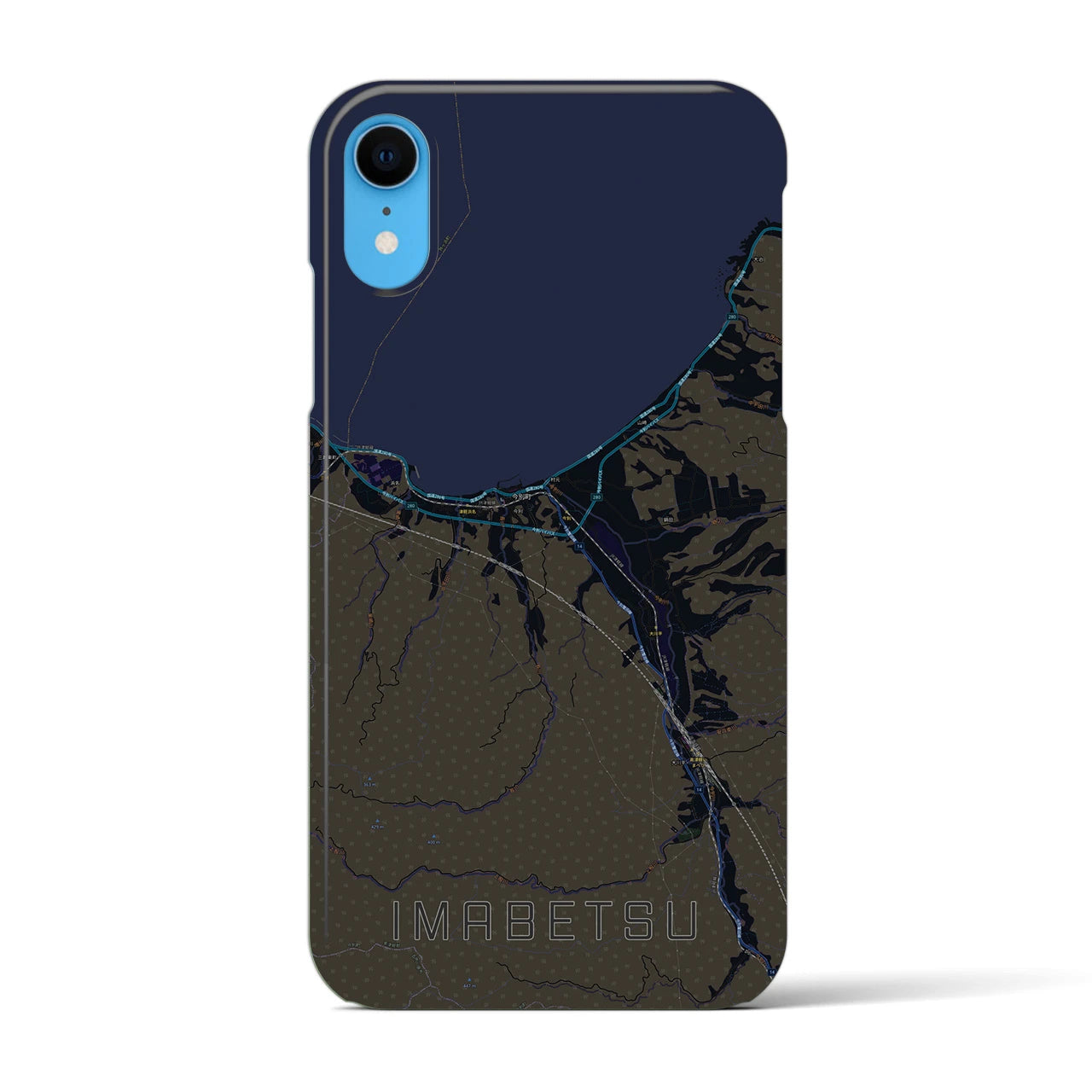 【今別(青森県)】地図柄iPhoneケース(バックカバータイプ)
