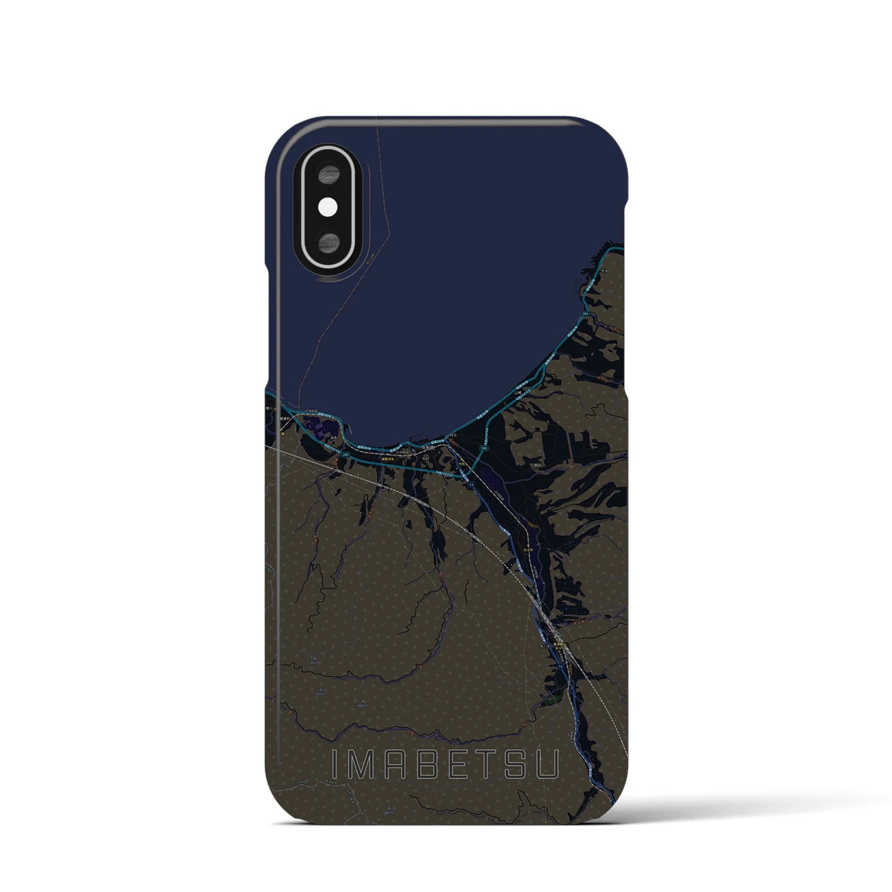【今別(青森県)】地図柄iPhoneケース(バックカバータイプ)