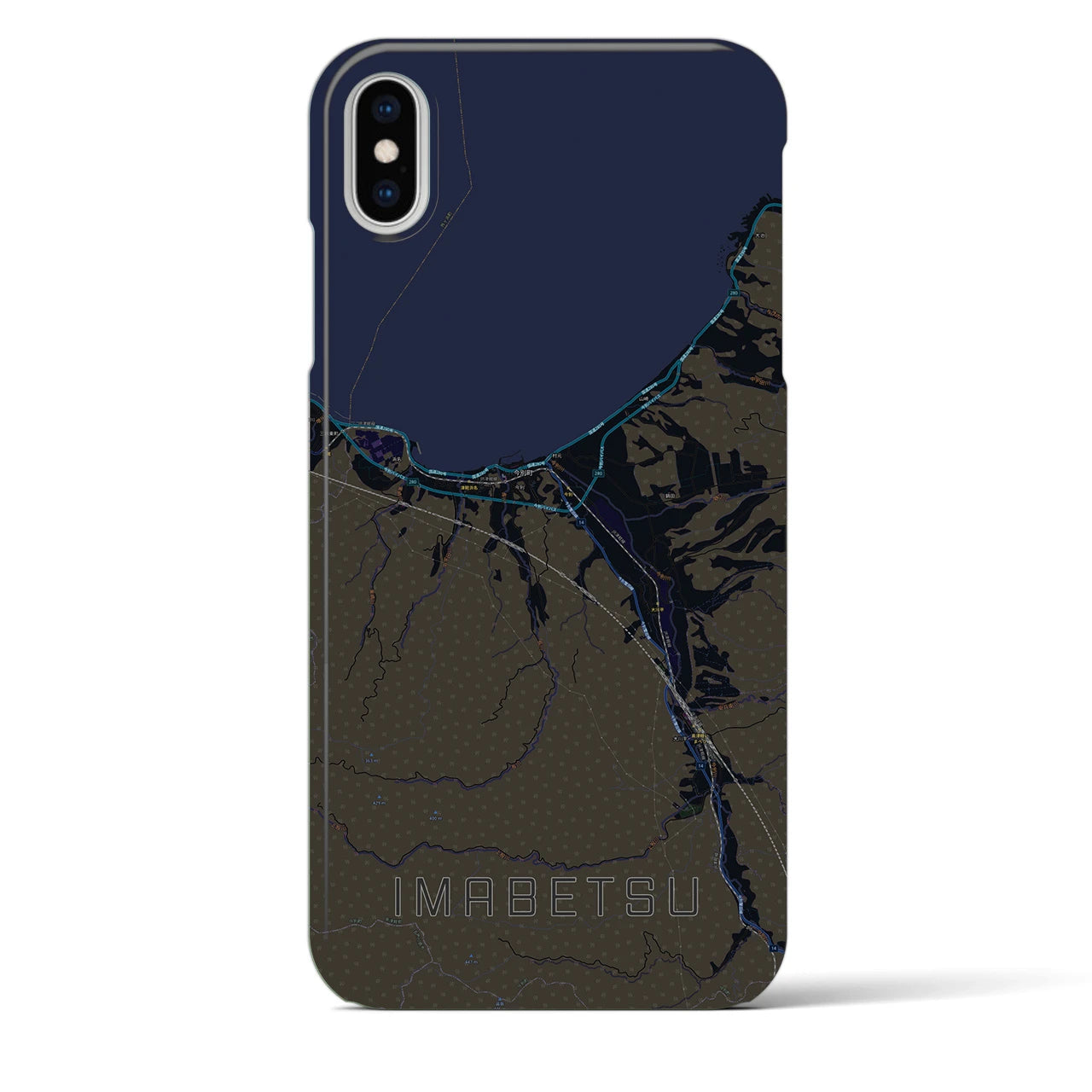 【今別(青森県)】地図柄iPhoneケース(バックカバータイプ)
