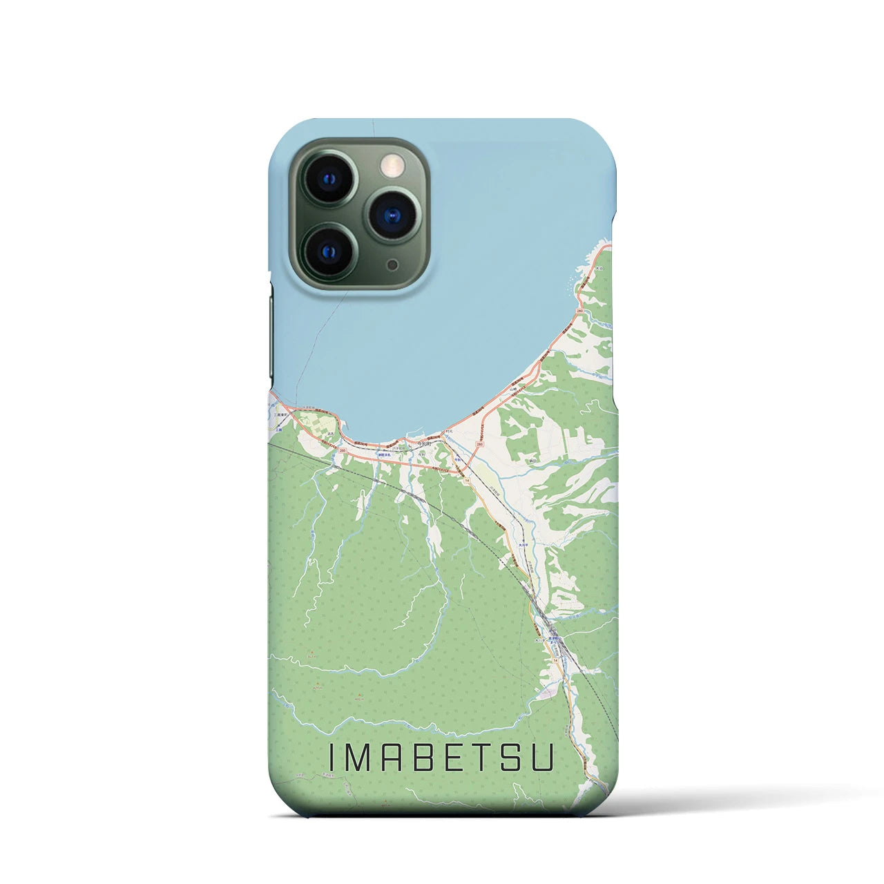 【今別(青森県)】地図柄iPhoneケース(バックカバータイプ)