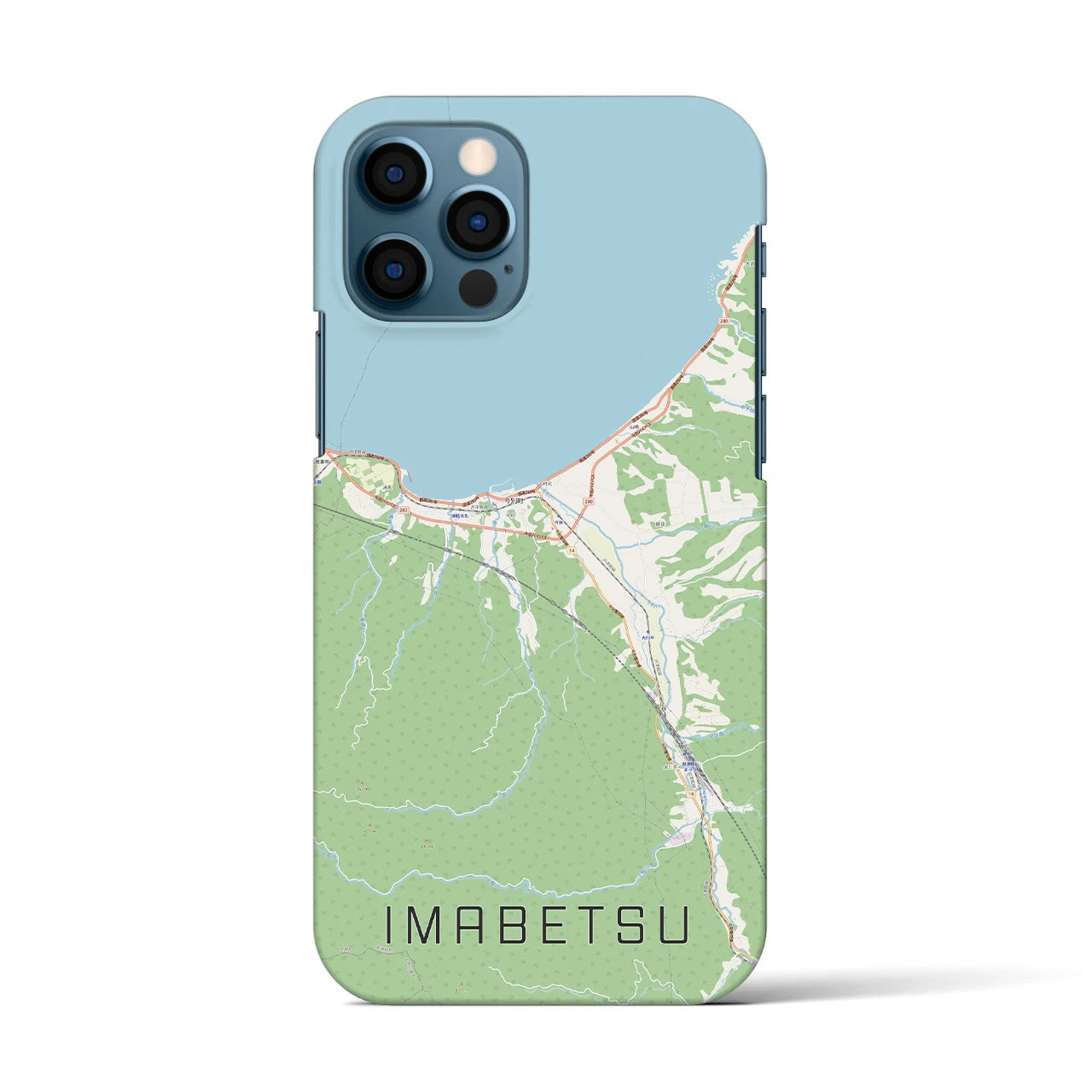 【今別(青森県)】地図柄iPhoneケース(バックカバータイプ)