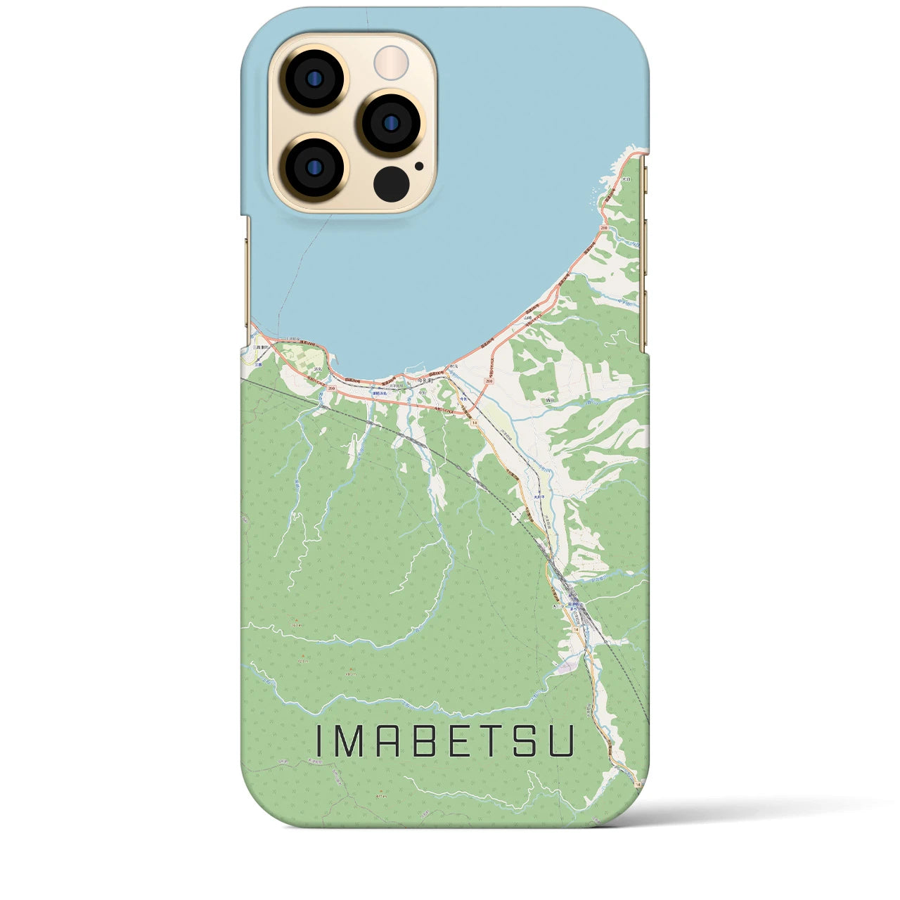 【今別(青森県)】地図柄iPhoneケース(バックカバータイプ)