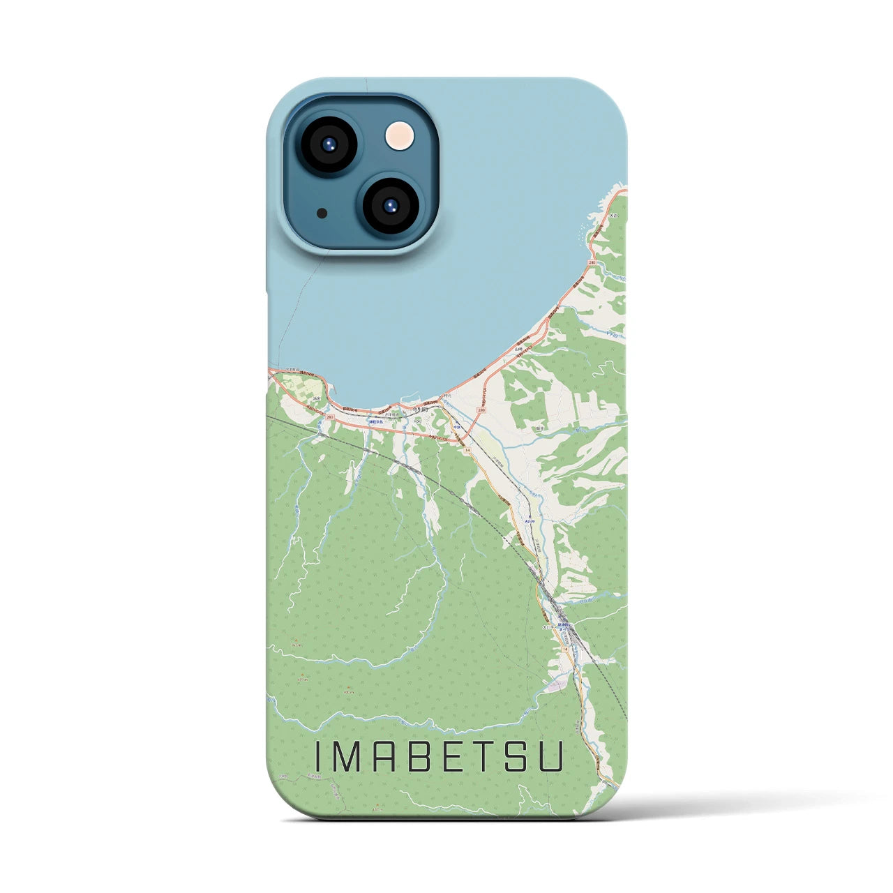 【今別(青森県)】地図柄iPhoneケース(バックカバータイプ)