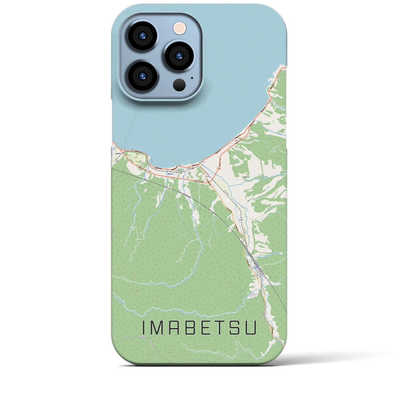 【今別(青森県)】地図柄iPhoneケース(バックカバータイプ)
