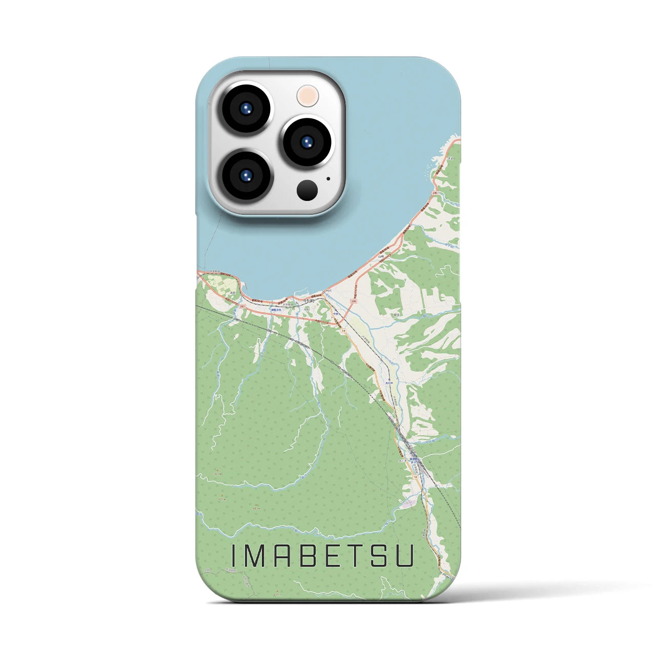 【今別(青森県)】地図柄iPhoneケース(バックカバータイプ)