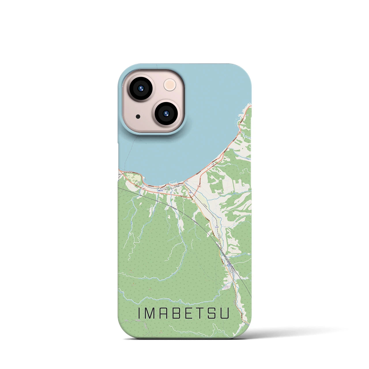 【今別(青森県)】地図柄iPhoneケース(バックカバータイプ)