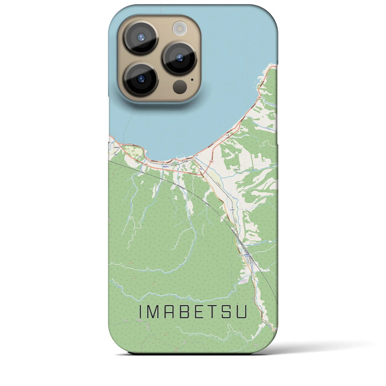 【今別(青森県)】地図柄iPhoneケース(バックカバータイプ)