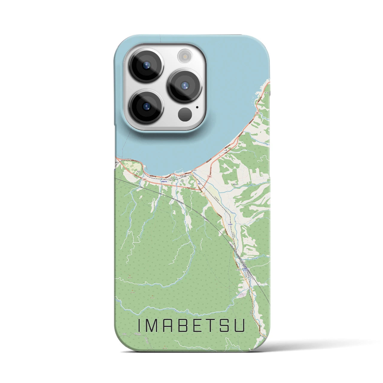 【今別(青森県)】地図柄iPhoneケース(バックカバータイプ)