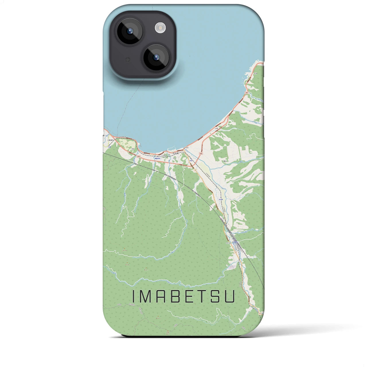 【今別(青森県)】地図柄iPhoneケース(バックカバータイプ)