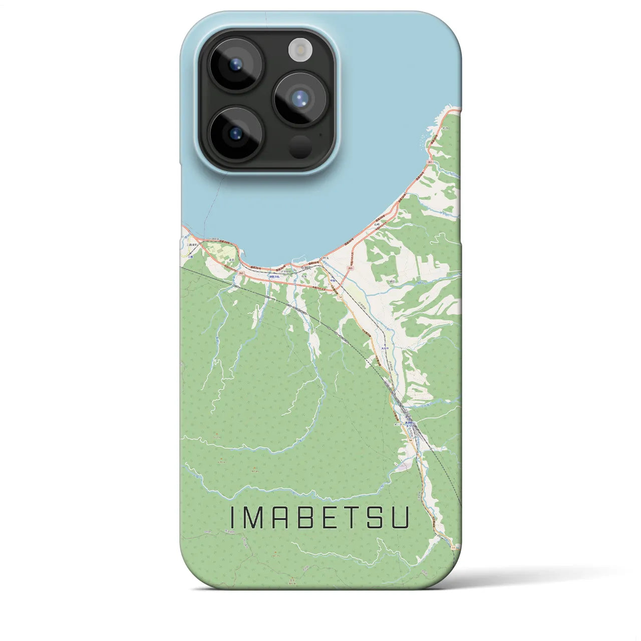 【今別(青森県)】地図柄iPhoneケース(バックカバータイプ)