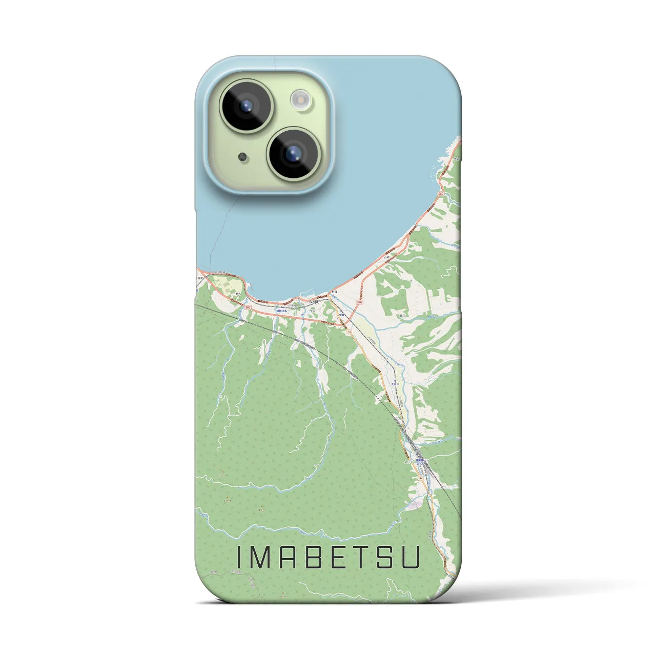 【今別(青森県)】地図柄iPhoneケース(バックカバータイプ)